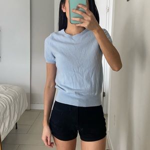 Lord & Taylor Cashmere Blue Sweater Top